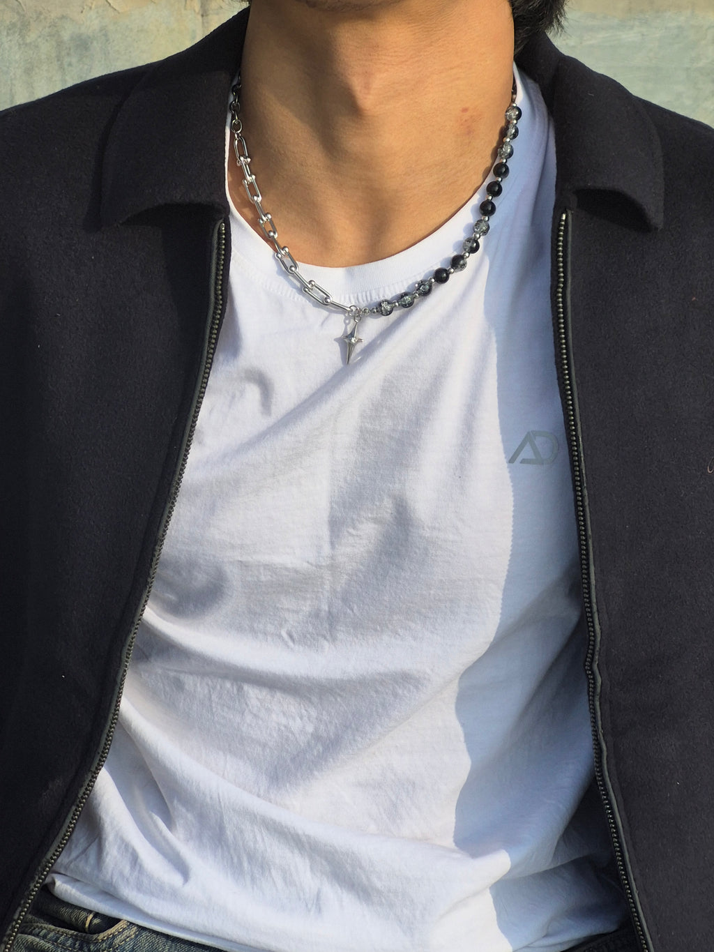 FALLEN HALO – Dual Chain Cross Necklace