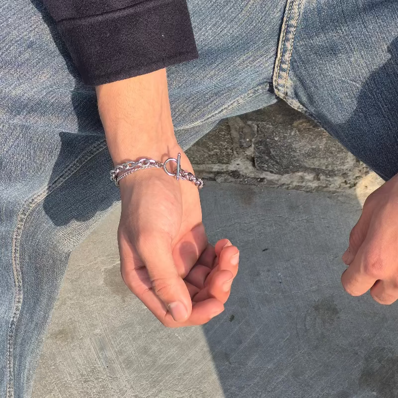 DUAL LINK Minimal Bracelet