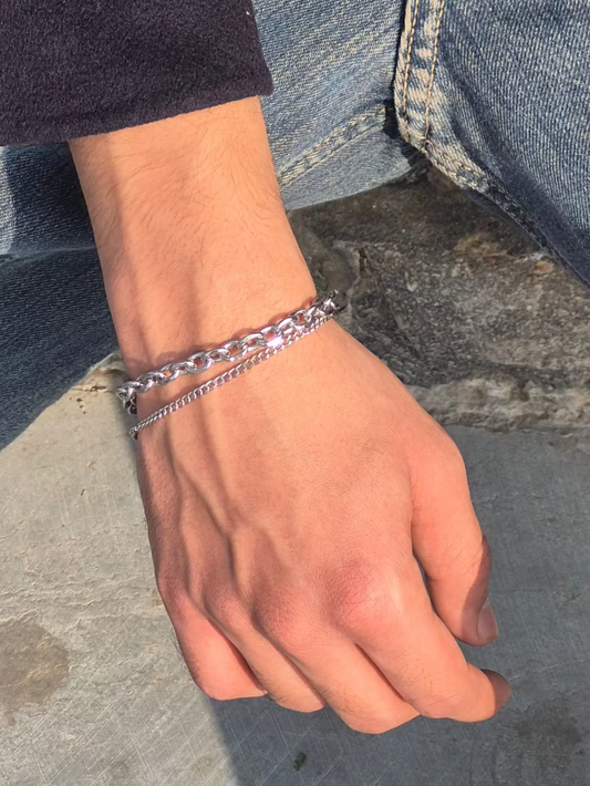 DUAL LINK Minimal Bracelet