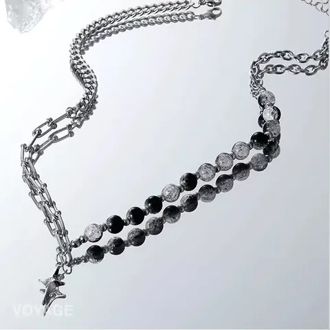 FALLEN HALO – Dual Chain Cross Necklace