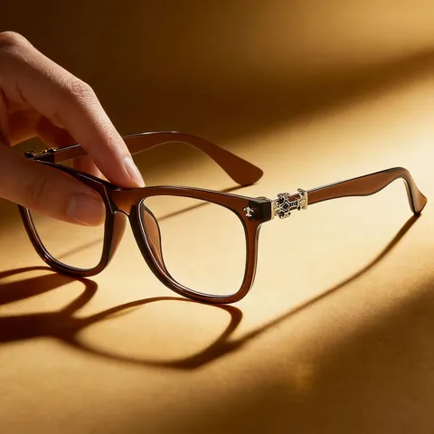 Black chrome heart frame