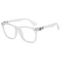 White chrome heart frame