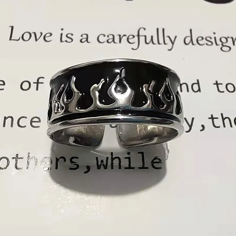 Obsidian Flame Ring