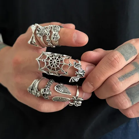 Gothic ring set (10 pcs)