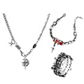 Obsidian cross set