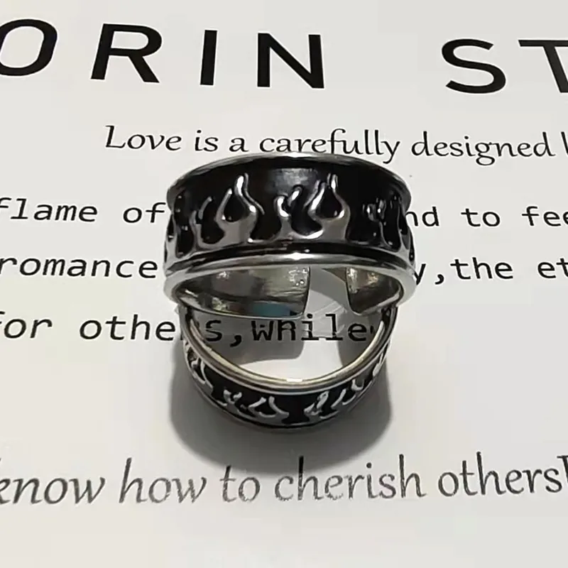 Obsidian Flame Ring