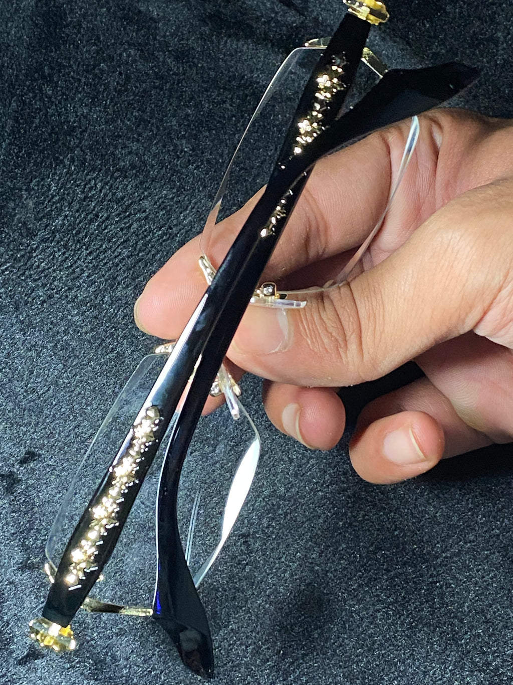 Golden Chrome heart rimless