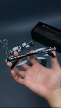 Black Chrome Heart Rimless