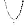 FALLEN HALO – Dual Chain Cross Necklace